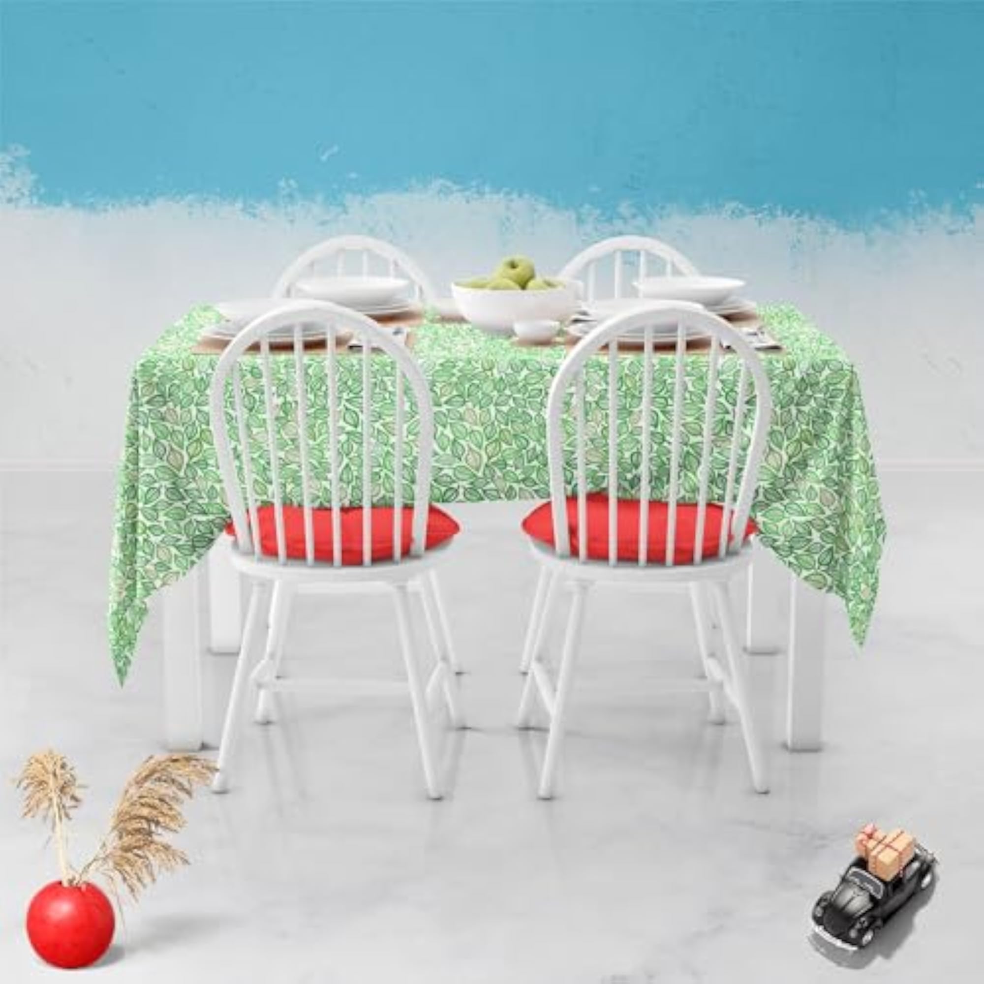 Artistic Leaf Table Cloth Cover for Dining & Center Table